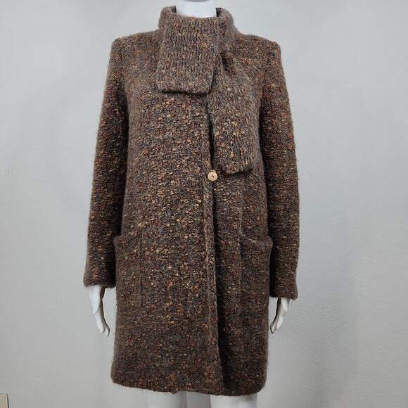 Vintage "Artisan" Wool Knit Sweater Jacket Size Medium - Picture 15 of 15